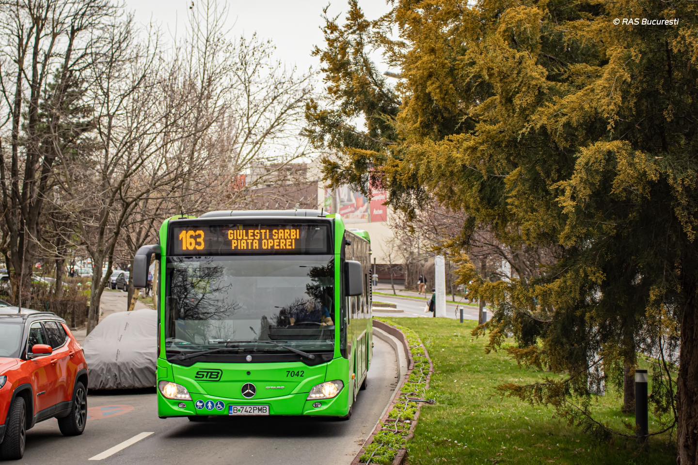 STB: Linia 163 reia traseul normal începând cu 6 ianuarie
