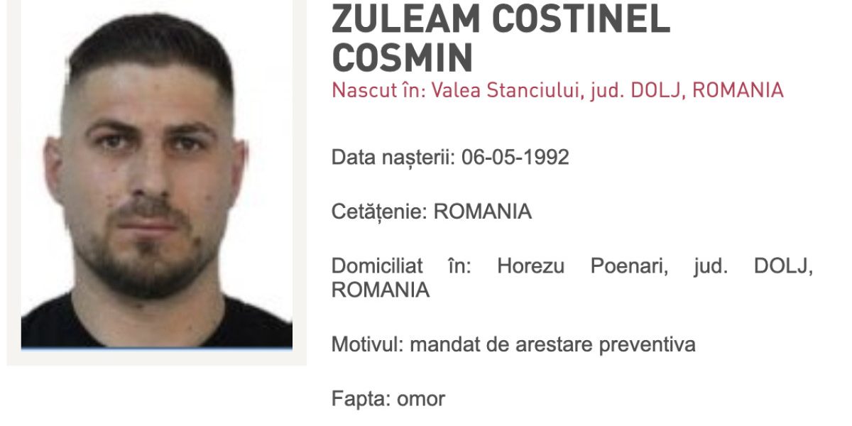 Costinel Cosmin Zuleam, dat în urmărire internațională pentru uciderea lui Adrian Kreiner, a fost prins în Indonezia