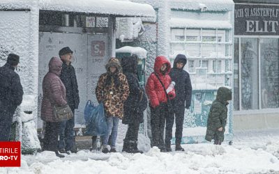 Ger cumplit în toată țara și ninsori în următoarele zile. Temperaturile scad până la -19 grade. ANM a emis cod galben