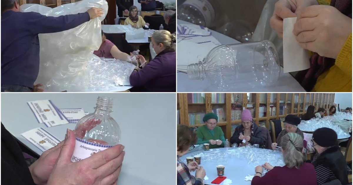 Pregătirile pentru Bobotează la malul mării: Peste 300.000 de sticle etichetate cu ajutorul voluntarilor Arhiepiscopia Tomisului se pregătește intens pentru sărbătoarea Bobotezei, eveniment religios de o importanță majoră în spiritualitatea ortodoxă