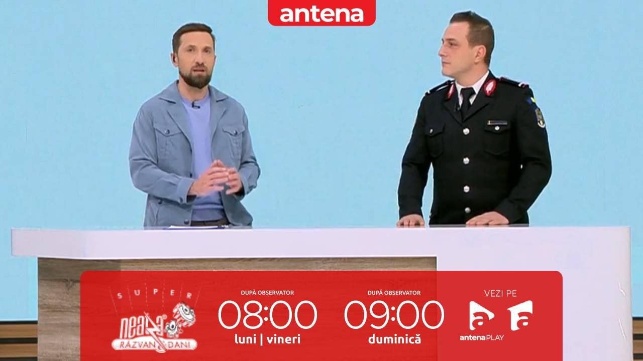 Cum să ieși rapid și în siguranță din locuință în caz de urgență, explică Bogdan Toma În ediția din 27 ianuarie 2026 a emisiunii „Super Neatza cu Răzvan și Dani”, Bogdan Toma, purtător de cuvânt al Departamentului pentru Situații de Urgență, a oferit telespectatorilor sfaturi esențiale privind comportamentul corect în situații de urgență