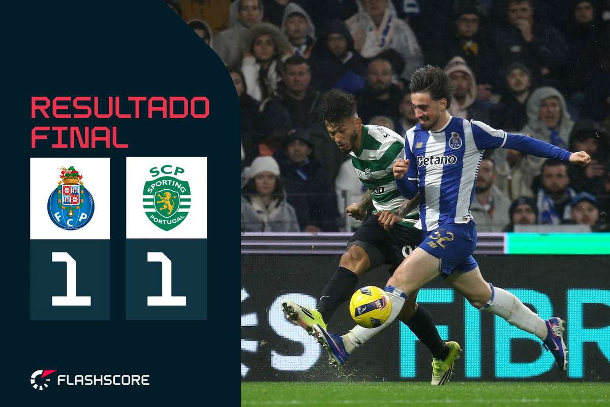 Clasicul de la Dragão: FC Porto și Sporting încheie la egalitate drama de pe teren FC Porto și Sporting au terminat la egalitate, 1-1, într-un meci intens care a încheiat etapa a 21-a din Liga Portugal