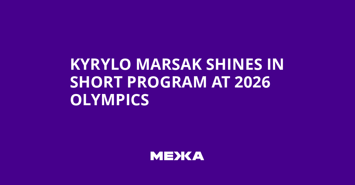 Kyrylo Marsak strălucește în programul scurt la Jocurile Olimpice 2026