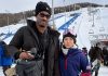 Myles Garrett supports Chloe Kim at 2026 Olympics in Milan