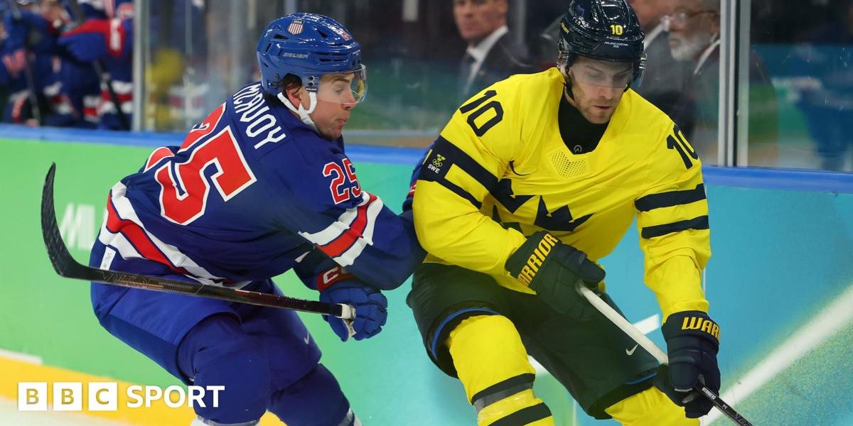 Winter Olympics 2026 LIVE: Watch USA v Sweden in men's ice hockey – medals, results & TV stream