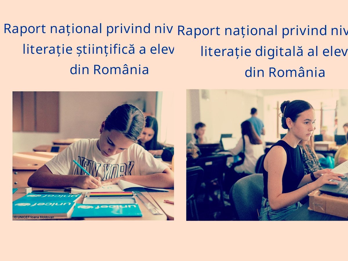 Două rapoarte separate, cu un total de peste 270 de pagini, au fost prezentate ca fiind un “diagnostic național” asupra nivelului de literație digitală și științifică a elevilor din România