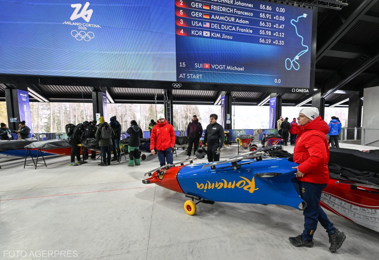 România pe locul 5 în bob 2 masculin la JO 2026, ultima manșă ora 22:00