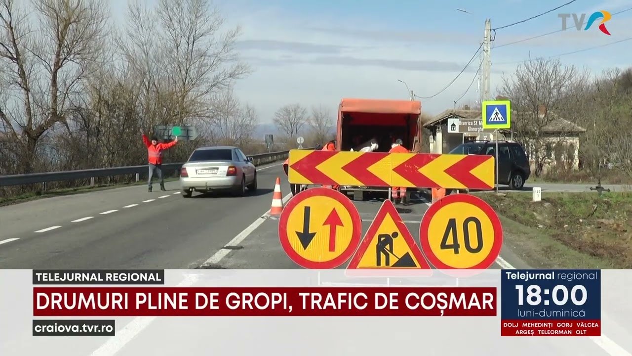 Trafic de cosmar pe drumurile din Mehedinți: Gropile amenință siguranța șoferilor Traficul se desfășoară cu mare dificultate pe cele mai importante drumuri naționale din Mehedinți, DN 6 și DN 56 A, afectate sever de vremea rea