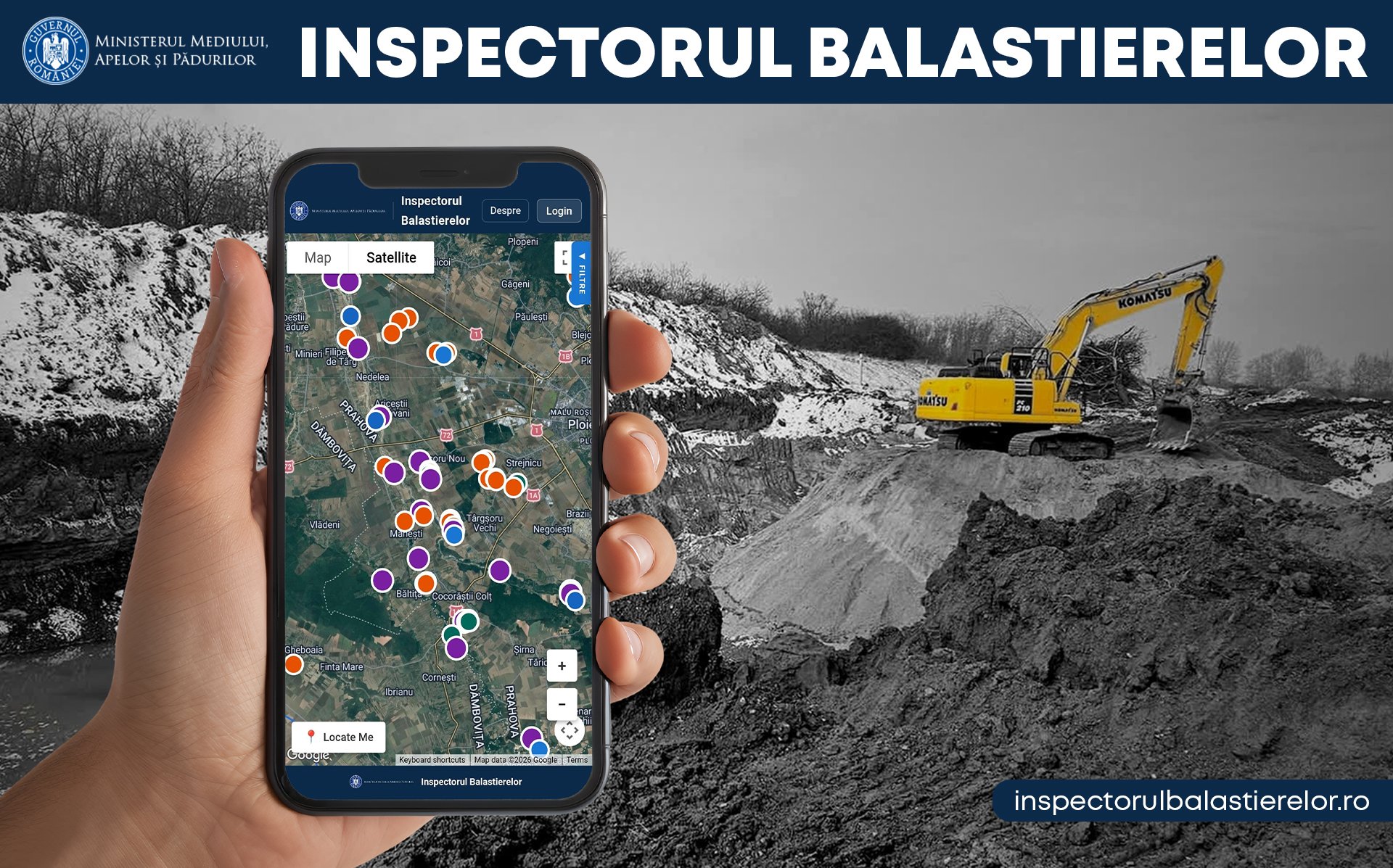 Lansare oficială: Platforma Inspectorul Balastierelor aduce transparență în domeniul exploatărilor de agregate minerale din România Ministerul Mediului, Apelor și Pădurilor a lansat recent platforma digitală Inspectorul Balastierelor, o hartă publică care permite monitorizarea și verificarea exploatărilor de agregate minerale autorizate la nivel național