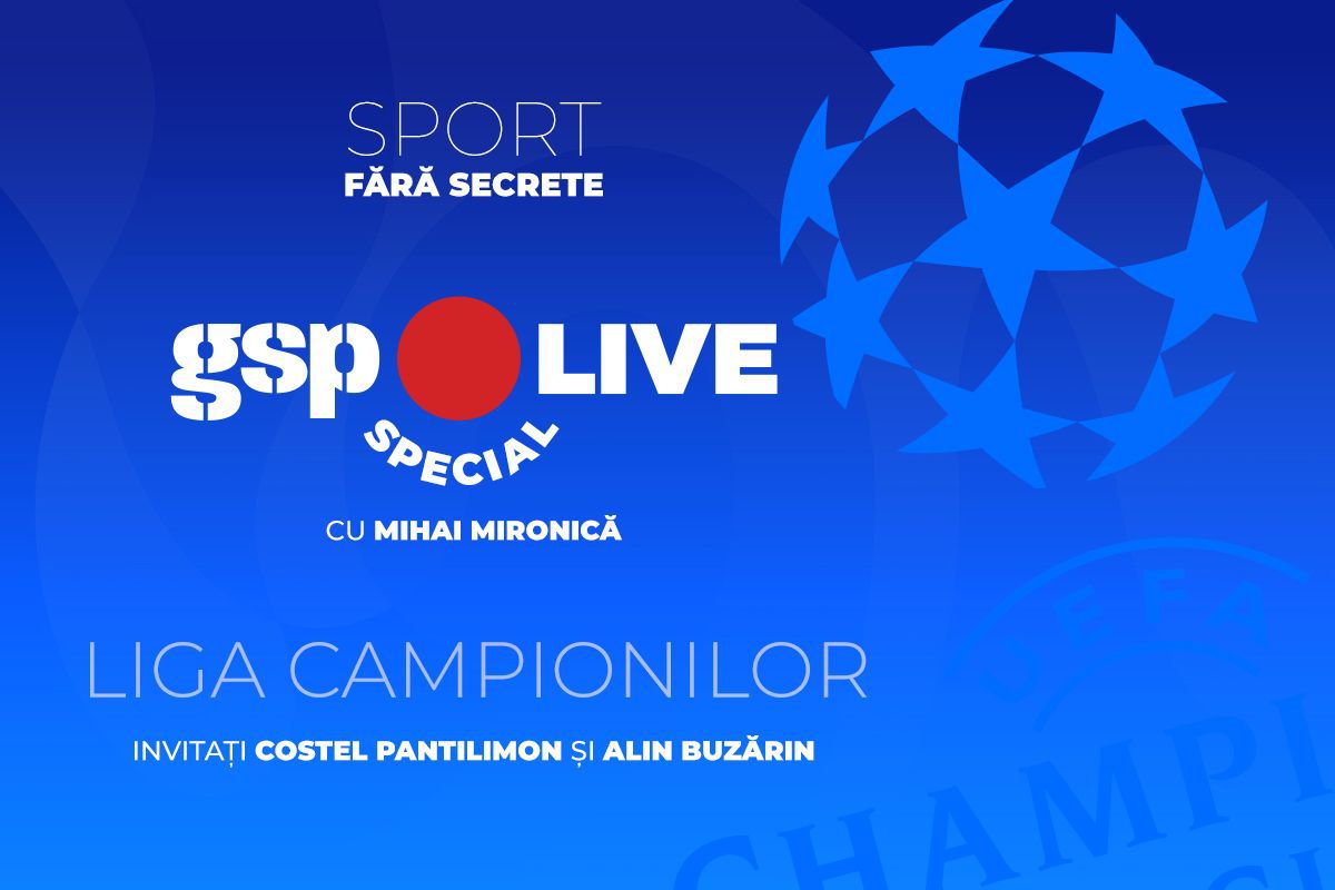 Ediția specială GSP Live revine miercuri seară, cu accent pe meciurile din optimile de finală ale Ligii Campionilor, și promite o seară plină de analiză și reacții, cu invitați speciali și o dezbatere în direct