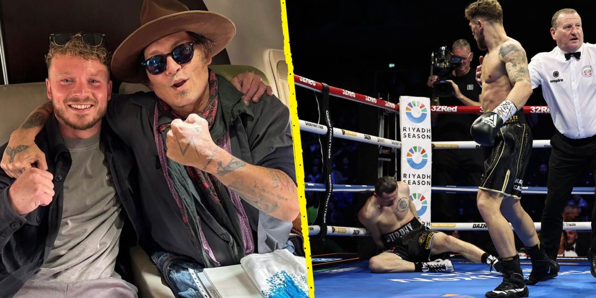 Boxer who trains actor Johnny Depp flattens rival in ferocious first-round KO on Moses Itauma card