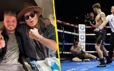 Boxer care antrenează pe Johnny Depp îl doboară în prima rundă pe rivalul Moses Itauma