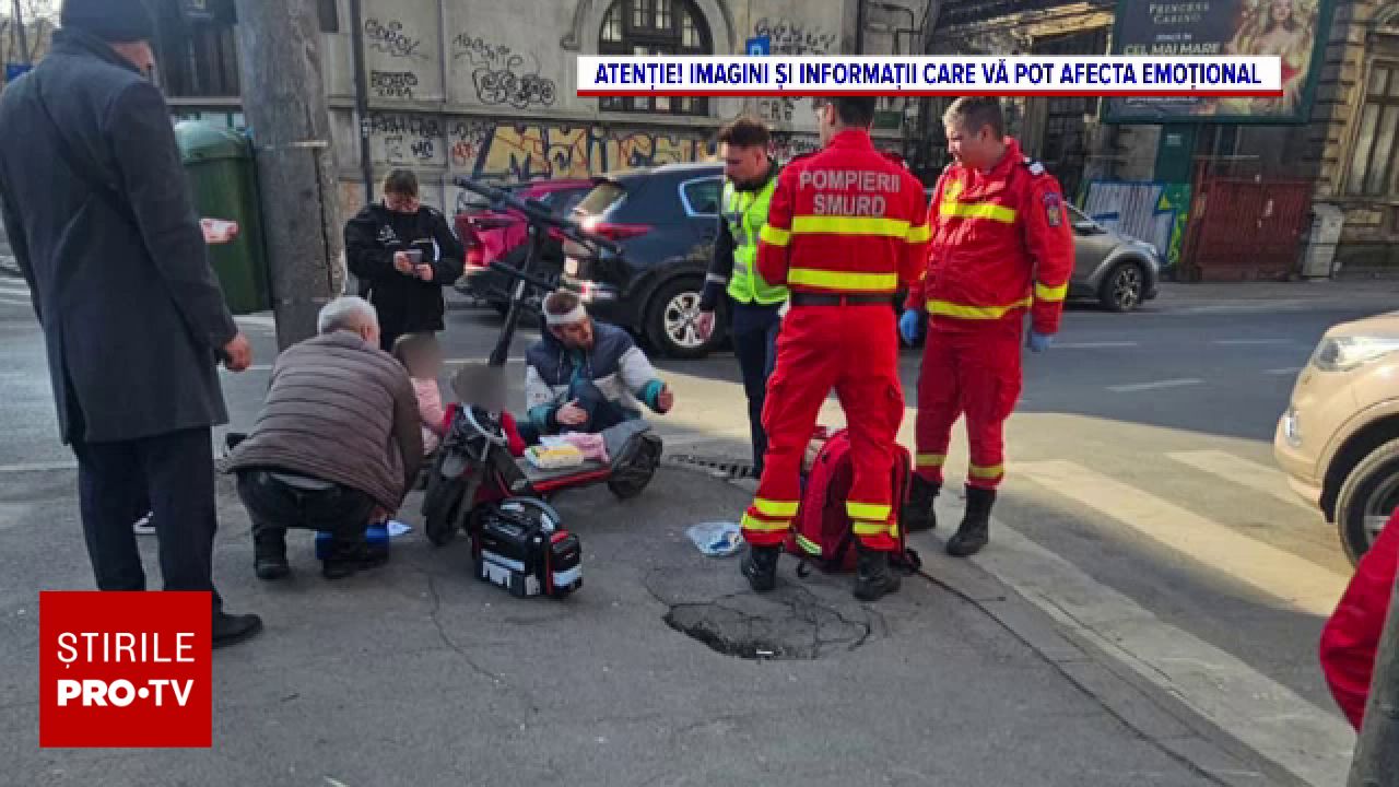 Accident rutier aproape de centrul capitalei a avut loc joi dimineață, fiind evitată o tragedie de proporții mari