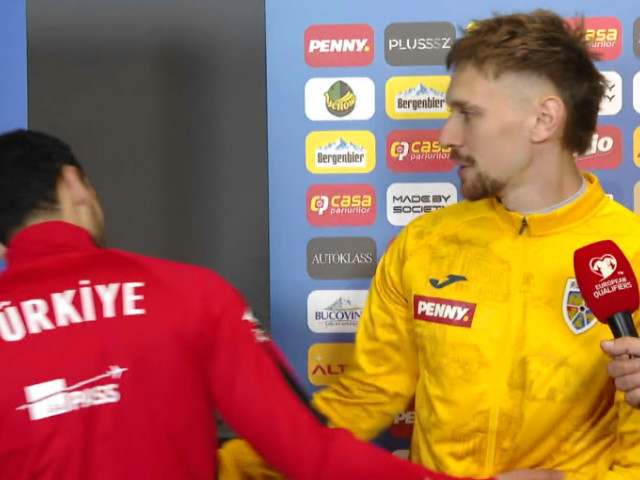 Interviu exclusiv cu Ionuț Radu: momentul în care a fost întrerupt de Hakan Calhanoglu după remiza cu Turcia Zi tumultoasă pentru portarul naționalei României, Ionuț Radu, care a acordat un interviu de excepție imediat după meciul tensionat cu Turcia, o confruntare care a adus un punct important într-un context dificil pentru elevii lui Edward Iordănescu