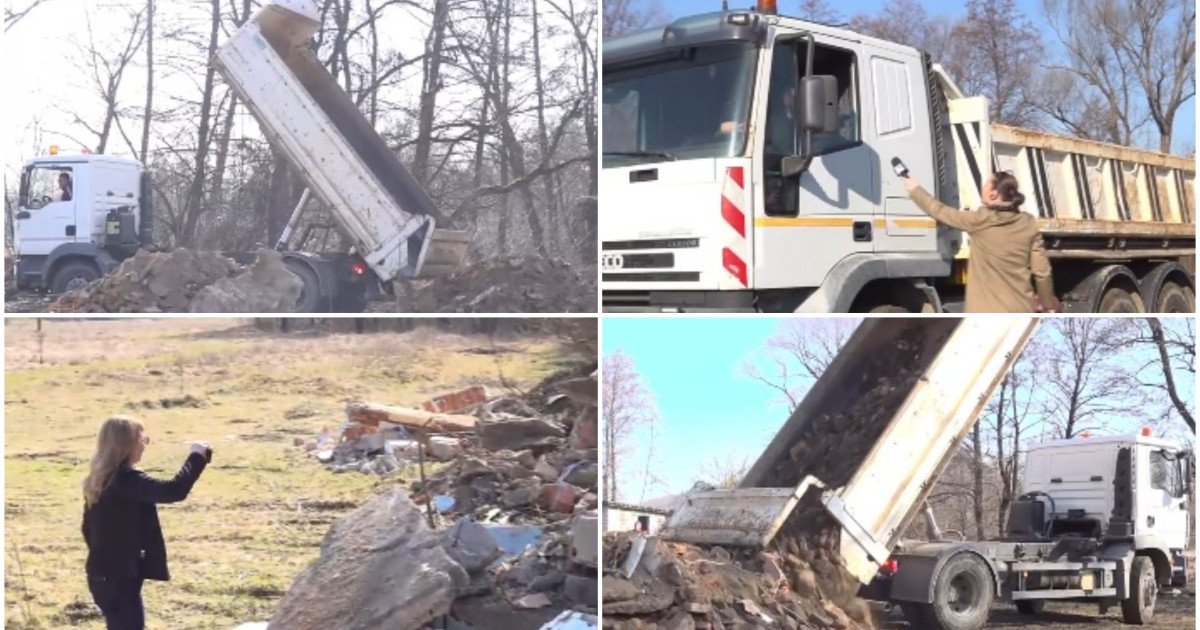 Gunoaiele abandonate lângă râu, violating hotărârea Consiliului Local, descoperite de Garda de Mediu la sesizarea Digi24