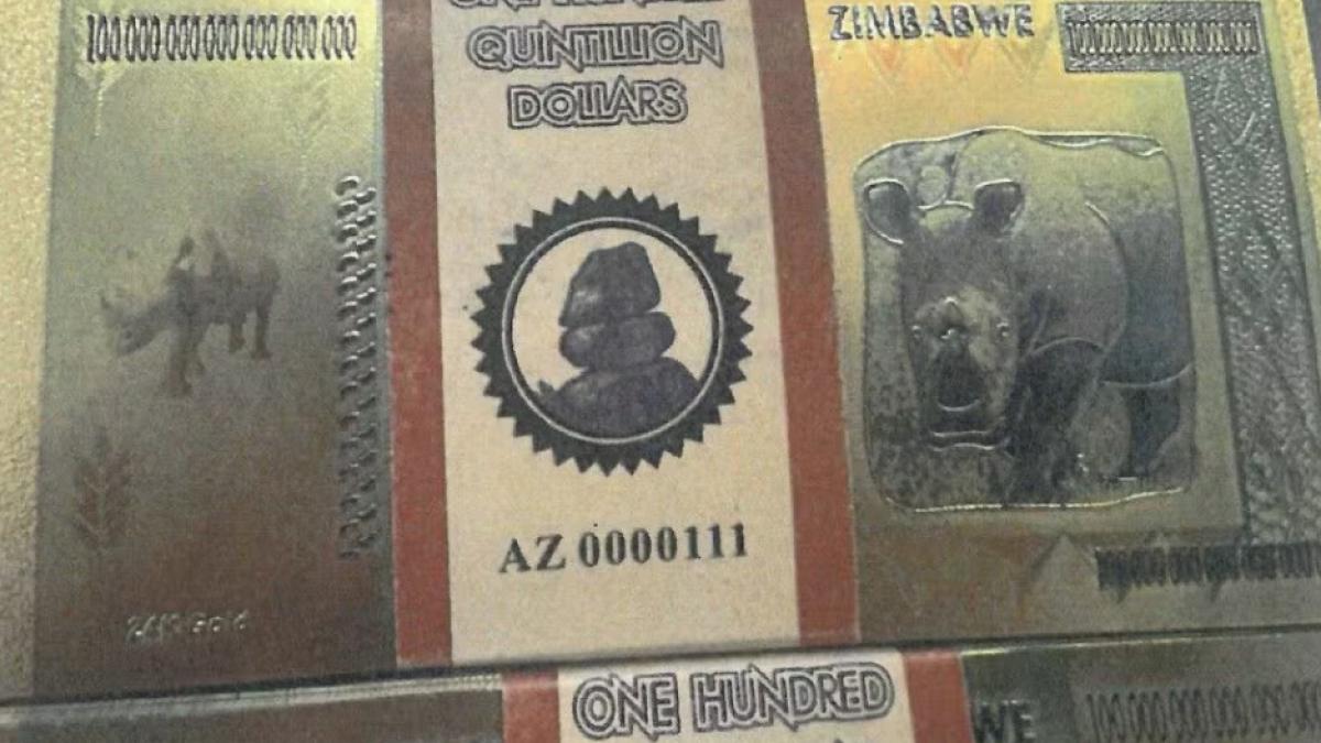 Autoritățile vamale din Elveția au făcut o descoperire surprinzătoare pe aeroportul din Zürich, unde au confiscat bancnote false, inscripționate cu mențiunea „24 K Gold” și cu o valoare nominală uriașă, de 100 de cvadrilioane de dolari fiecare