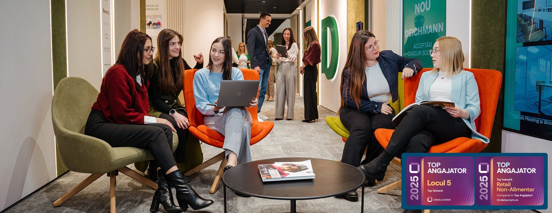 Deichmann, unul dintre cei mai cunoscuți retaileri de încălțăminte din Europa, a primit recent o recunoaștere semnificativă pe piața muncii din România: locul cinci în Top 100 Angajatori, realizat de platforma de recrutare Undelucram.ro