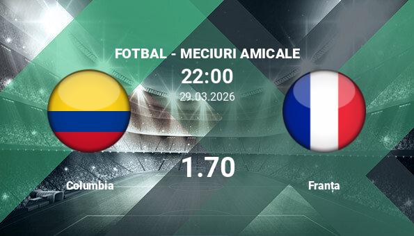 Franța și Columbia se pregătesc pentru un meci amical internațional, programat pentru duminică seara pe Northwest Stadium, un duel ce promite a fi o oportunitate importantă pentru cele două naționale de a-și testa forma și de a privi înainte spre turneul final al Cupei Mondiale din acest an
