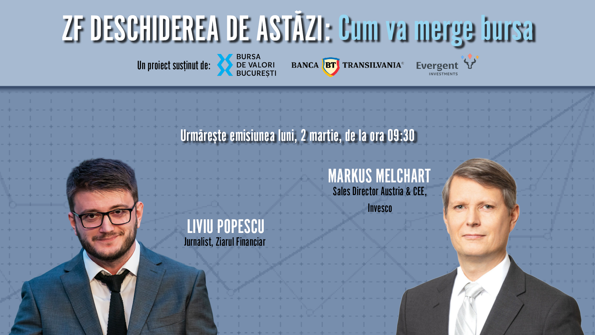 Piețele de capital din Europa și emergente în așteptarea noilor direcții de investiții Emisiunea ZF Deschiderea de Astăzi, din 2 martie, a adus în prim-plan tendințele actuale din domeniul investițiilor financiare, cu accent pe dinamica piețelor europene și emergente, precum și pe strategiile inovatoare de portofoliu
