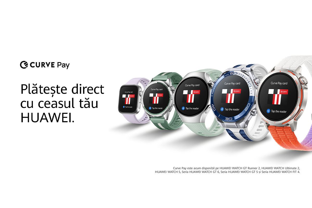 Funcția Tap-to-Pay pentru ceasurile HUAWEI, disponibilă acum în toată Europa Gigantul tehnologic HUAWEI își extinde serviciile de plată digitală în Europa, oferind funcția securizată tap-to-pay pe o gamă largă de dispozitive