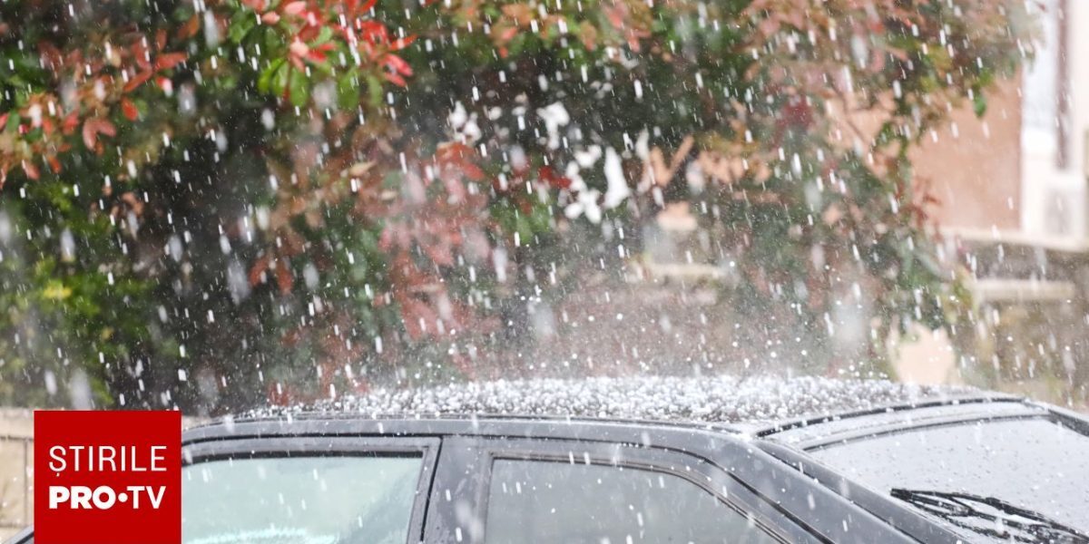 Alerte meteo: Averse puternice, fulgere și grindină în România