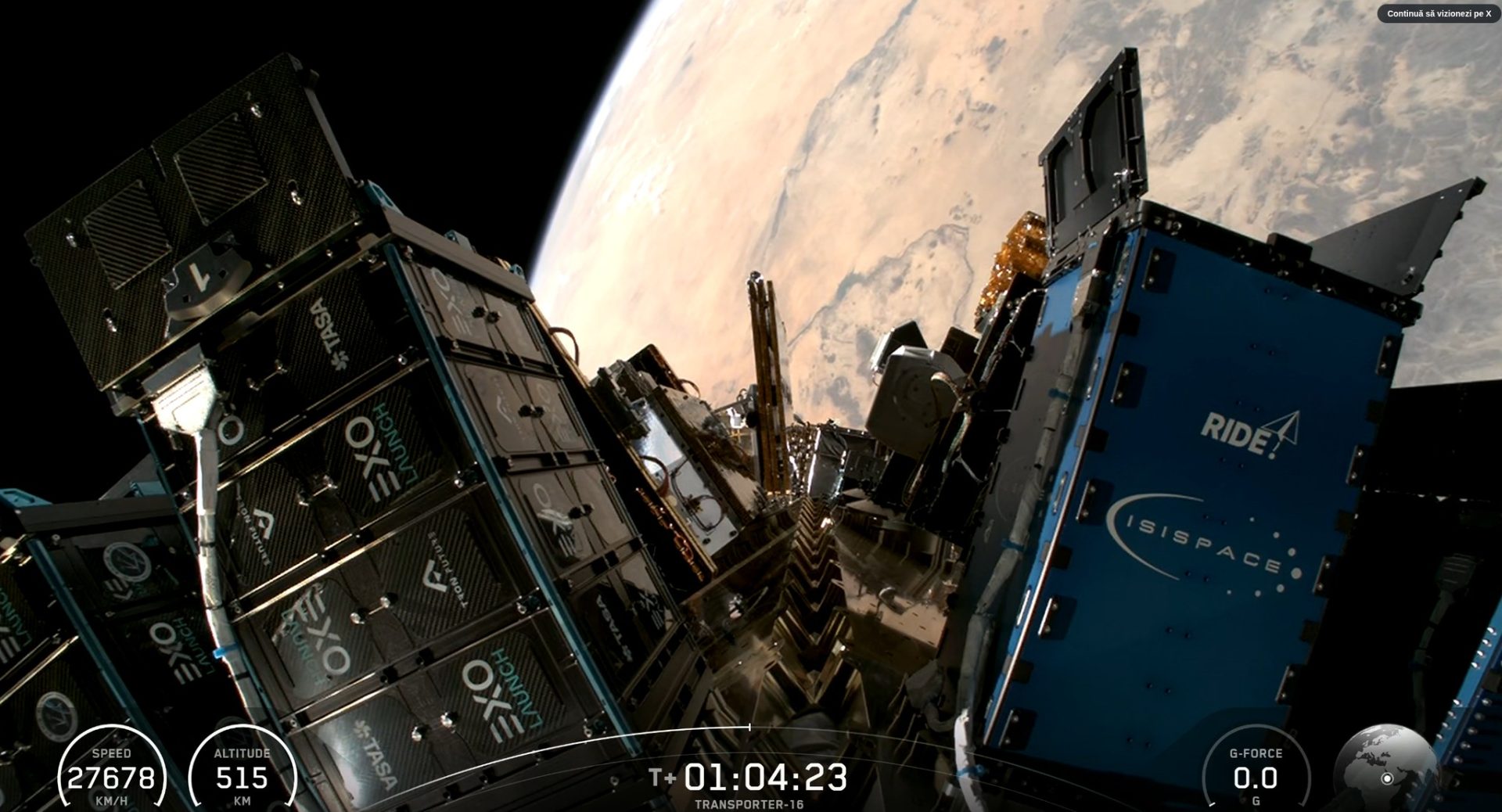 O misiune spațială românească a fost latest success la bordul unei rachete Falcon 9, operate de compania americană SpaceX