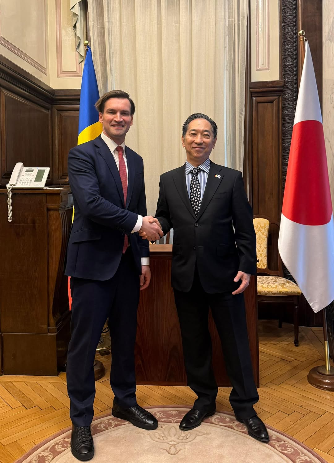 Andrei Baciu discută cu ambasadorul Japoniei despre colaborări prin întâlnire oficială