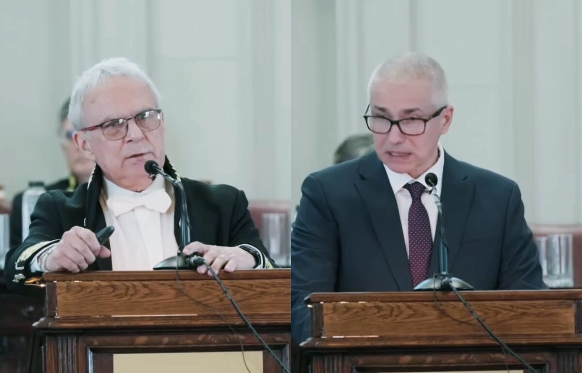 Noul președinte al Academiei Române, Marius Andruh, a criticat public prezența și discursul ministrului Justiției, Radu Marinescu, la ceremonia de aniversare a 160 de ani de existență a instituției