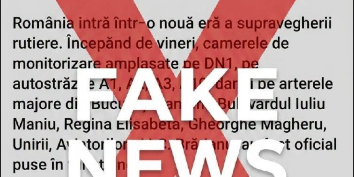 MAI: Demontăm fake news despre monitorizarea traficului, sursă de panică
