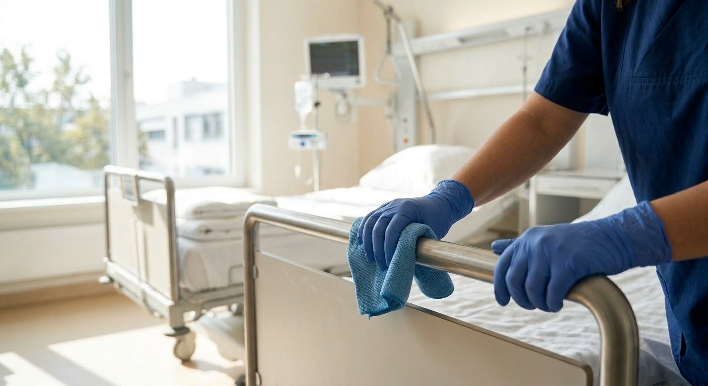Lanțul de aprovizionare pentru dezinfectanți în spitale, vulnerabilități și riscuri Un proces complex și de multe ori complicat asigură distribția de dezinfectanți în spitale, dar în multe cazuri, lanțul de prevenție poate avea puncte slabe