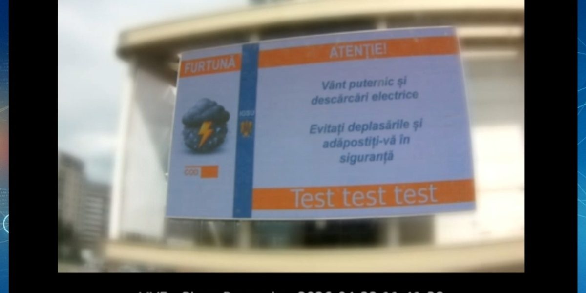Alerte rapide: Bucureștiul și 17 orașe, informate pe loc prin panouri digitale
