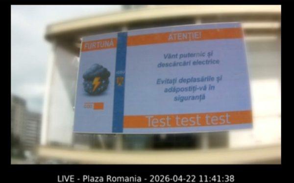 Alerte rapide: Bucureștiul și 17 orașe, informate pe loc prin panouri digitale