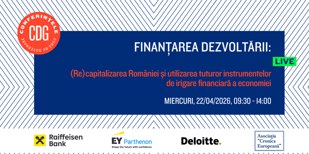 Înscrieri pentru Conferința: Cum (Re)Capitalizăm România cu fonduri UE?