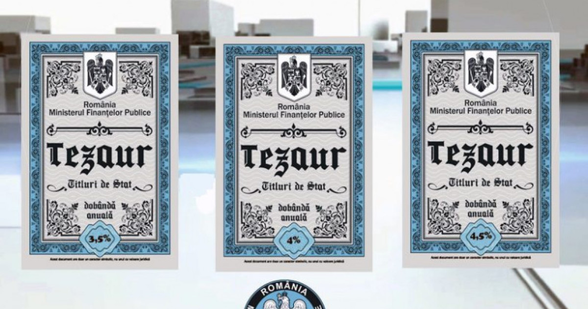 Românii interesați să investească în titluri de stat pot subscrie în perioada 6 aprilie – 8 mai 2026, pentru emisiunea de titluri Tezaur, anunță Ministerul Finanțelor