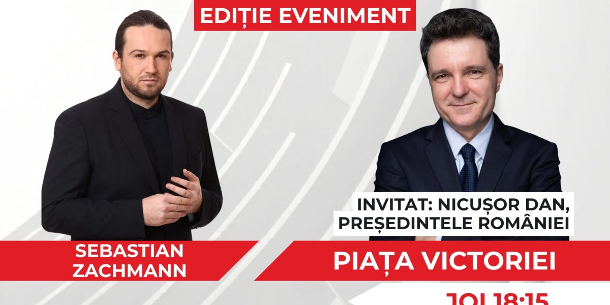 Nicușor Dan, față în față cu Sebastian Zachmann