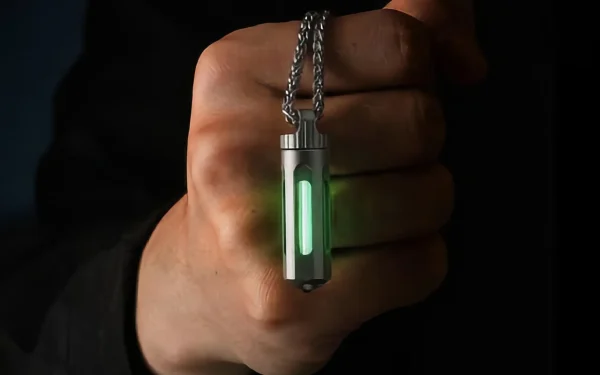 Un breloc din titan uimește: Luminează 25 de ani fără baterii