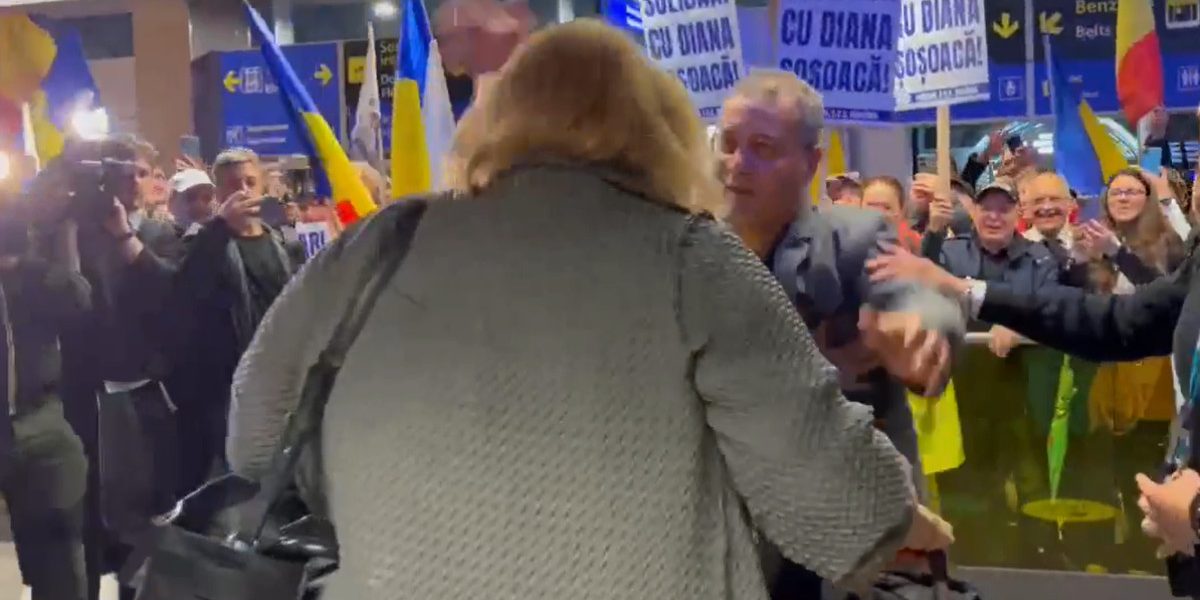 Haos la Otopeni! Diana Șoșoacă, fără imunitate, a creat furie la întoarcere