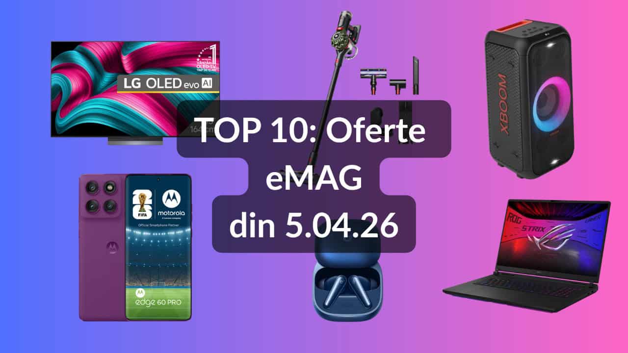 Astăzi, eMAG a lansat lista de oferte din top 10, incluzând un telefon mobil mid-range cu specificații impresionante și mai multe produse de tehnologie și electrocasnice bine cotate de cumpărători