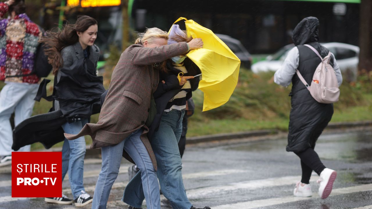 Vreme instabilă în România până sâmbătă cu vânt, ploi și grindină