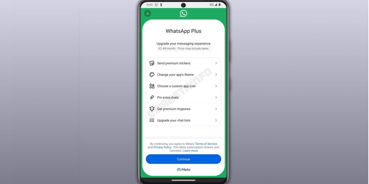WhatsApp Plus testează abonamentul premium
