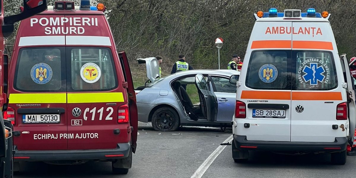 Accident GRAV la Mediaș: Planul Roșu, 6 răniți pe șosea spre Moșna