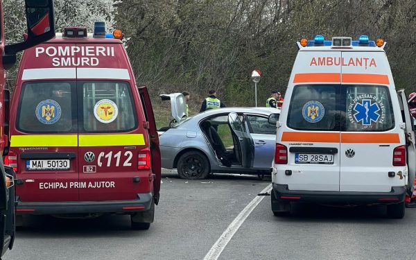 Accident GRAV la Mediaș: Planul Roșu, 6 răniți pe șosea spre Moșna