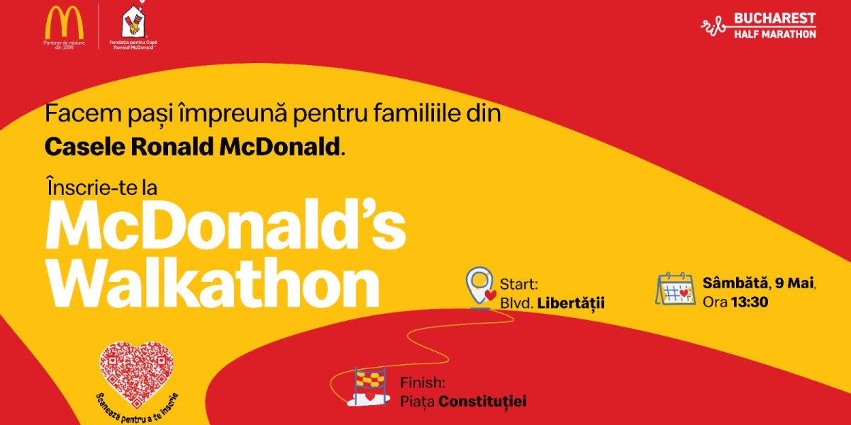 P: McDonald’s, cursă caritabilă pentru familiile copiilor spitalizați, în România