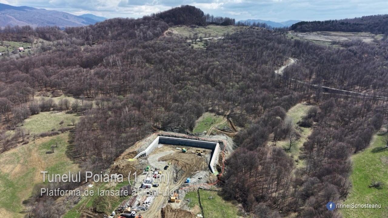 Cârtița uriașă sparge muntele: Se dă startul forajului la tunelul de pe A1!