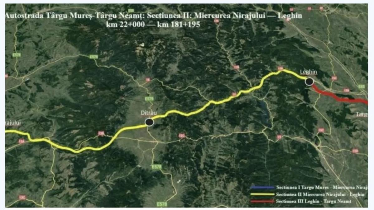 Autostrada A8: Licitație uriașă pentru lotul Miercurea Nirajului-Sărățen. Cât costă