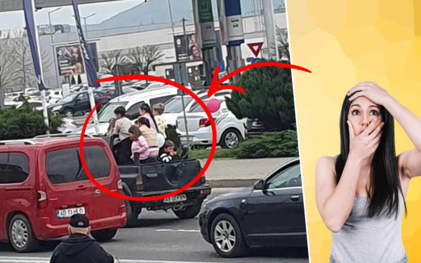 Șoferul din Alba, șocat! 7 copii, transportați în benă pe drumurile patriei