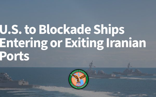 Armata SUA blochează porturile IRANULUI chiar de luni