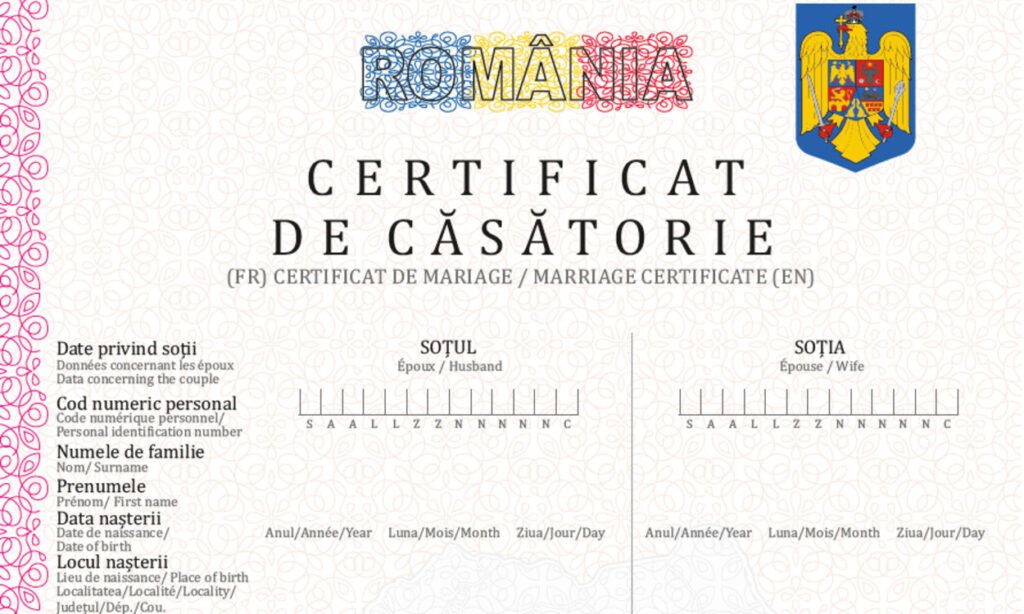 Ministerul de Interne atrage atenția asupra ilegalității plastifierii actelor de stare civilă, precum certificatele de naștere și certificatele de căsătorie