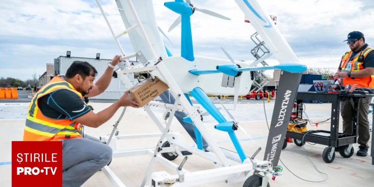 Revoltă online: Amazon, acuzată că sparge colete cu dronele IA
