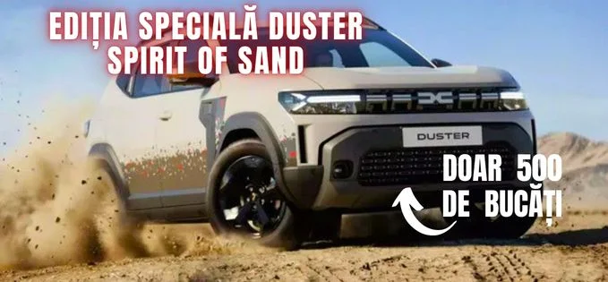 Ultima participare a echipei Dacia Sandriders la raliul Dakar și lansarea ediției speciale Duster Spirit of Sand Echipa Dacia Sandriders a obținut o performanță notabilă la ediția din acest an a raliului Dakar, câștigând competiția cu mașina Sandrider